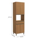 Ver imagem 2 de Armário de Cozinha Torre Quente 1 Nicho 4 Portas 70cm Maxxi Kappesberg