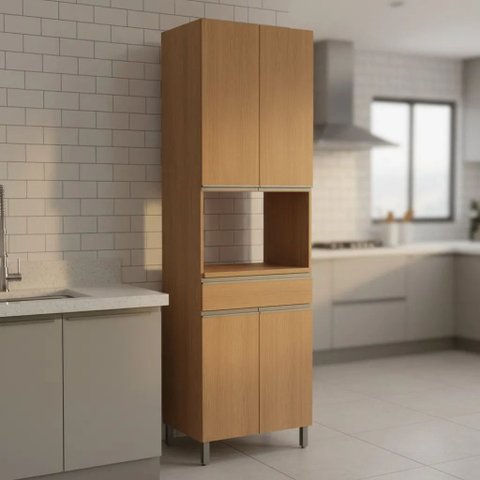 Armário de Cozinha Torre Quente 1 Nicho 4 Portas 70cm Maxxi Kappesberg