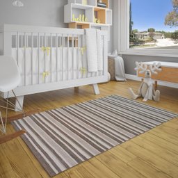 Tapete Katmandu Sala Quarto 150x200 Conforto Decorativo - Off White Palha e Bege - 2