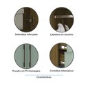 Ver imagem 4 de Guarda Roupa Modulado 134,50cm 4 Portas e 4 Gavetas Paris Luciane Móveis