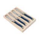 Ver imagem 1 de Conjunto de 4 facas para manteiga Laguiole LA TOUR Luxo com bandeja de madeira- azul