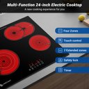 Ver imagem 4 de Cooktop Elétrico Amzchef 24" Embutido com 4 Bocas e 9 Níveis de Potência