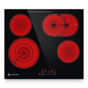 Ver imagem 1 de Cooktop Elétrico Amzchef 24" Embutido com 4 Bocas e 9 Níveis de Potência