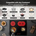 Ver imagem 5 de Cooktop Elétrico Amzchef 24" Embutido com 4 Bocas e 9 Níveis de Potência