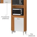 Ver imagem 5 de Cozinha Compacta 4 Portas 240 Cm Mdp Vitoria Armoveis - Cinamomo Branco