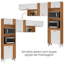 Ver imagem 6 de Cozinha Compacta 4 Portas 240 Cm Mdp Vitoria Armoveis - Cinamomo Branco