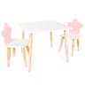 Cadeira Infantil de Madeira Estrela - Rosa Bebe - 3