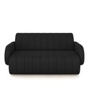 Ver imagem 4 de Sofá Decorativo Living Sala de Estar Bornéu 148cm Pés de Madeira Veludo Preto G33 - Gran Belo