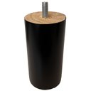 Ver imagem 3 de Kit 04 Pés Redondo de Madeira Tabaco S01 10 Cm Móveis Puff Poltrona - Inoviza