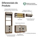 Ver imagem 4 de Armário de Cozinha Completa 270 Cm Rustic/crema Vik Madesa 04