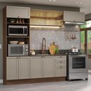Ver imagem 1 de Armário de Cozinha Completa 270 Cm Rustic/crema Vik Madesa 04