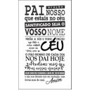 Ver imagem 2 de Adesivo de Parede Para Sala e Igrejas Oração do Pai Nosso