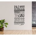 Ver imagem 1 de Adesivo de Parede Para Sala e Igrejas Oração do Pai Nosso