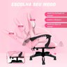 Cadeira Gamer Ergonômica Escritório Python Fly X12 Pro Rosa - 4