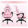 Cadeira Gamer Ergonômica Escritório Python Fly X12 Pro Rosa - 2