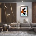 Ver imagem 2 de Quadro Figurativo Série Mulher Verão 45x34cm - com vidro:Madeira branca