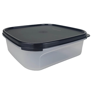 Modular Quadrado 1,2 Litros Transparente com Tampa Preta Tupperware