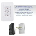 Ver imagem 5 de Adaptador Benjamim Tomada 10a 20a Casulo 3 Saídas Kit 3 Unid
