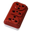 Ver imagem 4 de Adaptador Benjamim Tomada 10a 20a Casulo 3 Saídas Kit 3 Unid