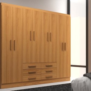 Móveis para Quarto Guarda-roupa 8 Portas Paris