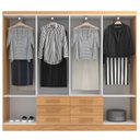 Ver imagem 4 de Móveis para Quarto Guarda-Roupa 8 Portas Paris Marrom/Cinnamomo