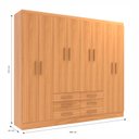 Ver imagem 3 de Móveis para Quarto Guarda-roupa 8 Portas Paris