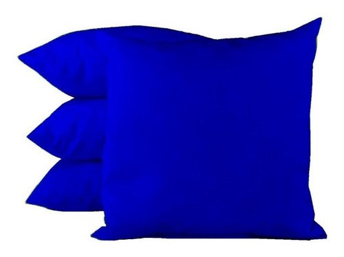 Almofáda Cheia para Sofá Cor Lisa a Sua Escolha 60 x 60 cm - 1Unidade - Azul - Liso - 1