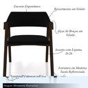 Ver imagem 4 de Conjunto Mesa de Jogos Carteado Bellagio Tampo Reversível e 4 Cadeiras Madeira Poker Base Estrela Ve