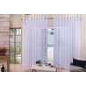 cortina voal liso sala quarto branca 3,00x2,20 - 1