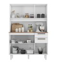 Ver imagem 4 de Armário para Cozinha 6 Portas 2 Gavetas 120 cm Branco