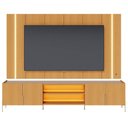 Ver mais imagens de Rack para Sala com Painel para TV 75 pol com LED 243cm Novare C04 Naturale - Lyam Decor