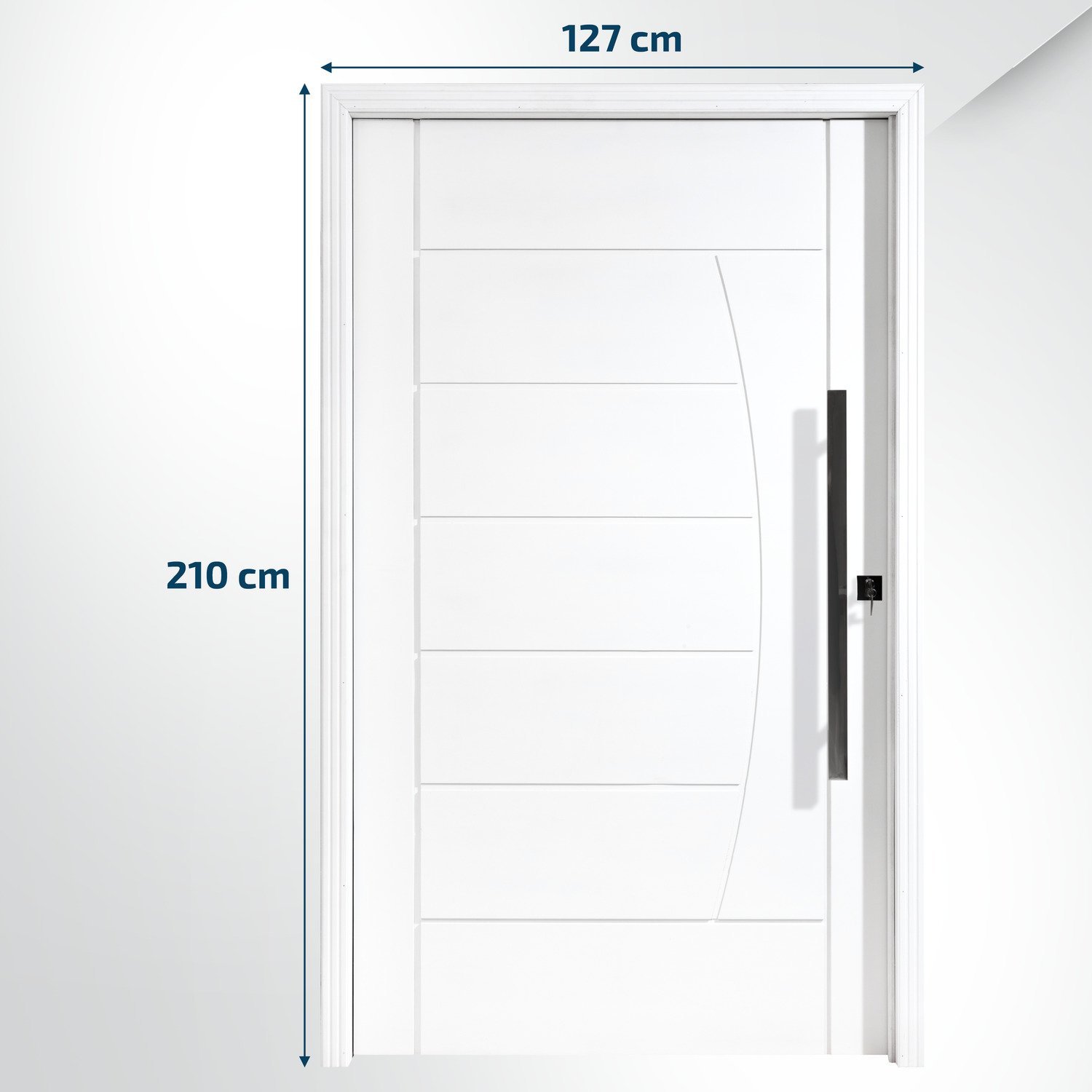 Porta Pivotante Maciça 214x127cm Eucalipto Pm78 Solar Cruzeiro Portas Fundo Primer - 2