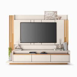 Estante Home Theater Montane - Off White / Cinamomo - Hb Móveis - 1