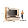 Estante Home Theater Montane - Off White / Cinamomo - Hb Móveis - 3