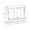 Estante Home Theater Montane - Off White / Cinamomo - Hb Móveis - 2