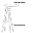 Ver imagem 3 de Kit Mesa Bistrô com 2 Banquetas Sila