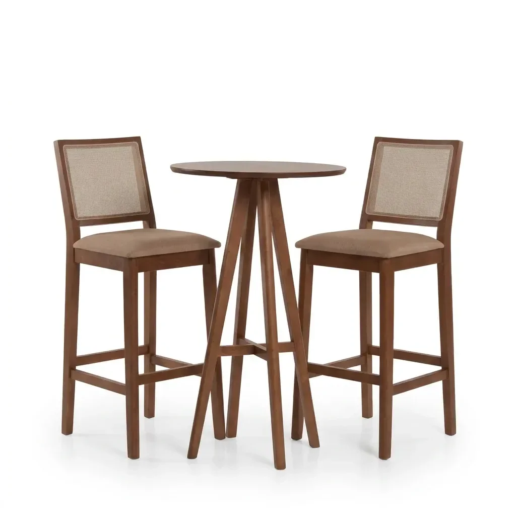 Ver imagem 2 de Kit Mesa Bistrô com 2 Banquetas Sila