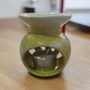 Ver imagem 2 de Difusor Rechaud de Cerâmica Folha C/ Vela - Amarelo Or com Amor