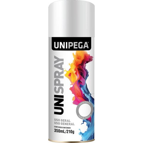 Spray Uso Geral 350ml Branco Fosco Unipega