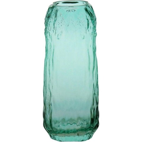 Vaso 28x12x12cm Vidro Verde