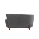 Ver imagem 6 de Namoradeira Sofá Feijão Lounge 120cm Orgânica Suede Cinza