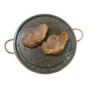Ver imagem 2 de Kit 4 Grelhas Chapa de Pedra Sabão para Carne 27 cm