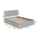 Ver imagem 2 de Cama Casal 4 Gavetas Íris CabeCasa MadeiraOriginals