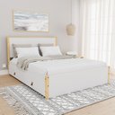 Ver imagem 1 de Cama Casal 4 Gavetas Íris CabeCasa MadeiraOriginals Branco/Marrom