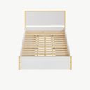 Ver imagem 5 de Cama Casal 4 Gavetas Íris CabeCasa MadeiraOriginals Branco/Marrom