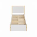 Ver imagem 5 de Cama Solteiro 2 Gavetas Íris CabeCasa MadeiraOriginals Branco/Marrom