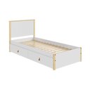 Ver imagem 6 de Cama Solteiro 2 Gavetas Íris CabeCasa MadeiraOriginals Branco/Marrom