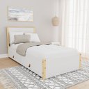 Ver imagem 1 de Cama Solteiro 2 Gavetas Íris CabeCasa MadeiraOriginals Branco/Marrom