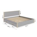 Ver imagem 2 de Cama King 4 Gavetas Íris CabeCasa MadeiraOriginals Cinza/Marrom