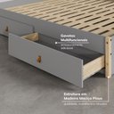 Ver imagem 3 de Cama King 4 Gavetas Íris CabeCasa MadeiraOriginals Cinza/Marrom